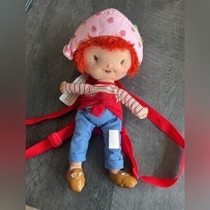Charming Doll bag pack with Pink Hat and Red Outfit